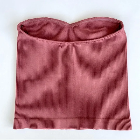 Dynamite Ribbed Tube Top - Picture 2 of 14